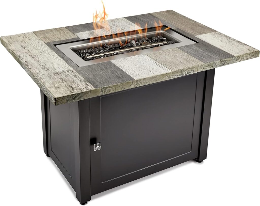 Ashton Gray 40x28” Rectangular Gas Fire Table