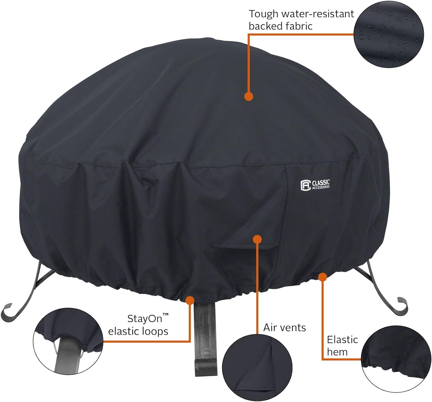 Classic Accessories Water-Resistant Fire Pit Cover Review