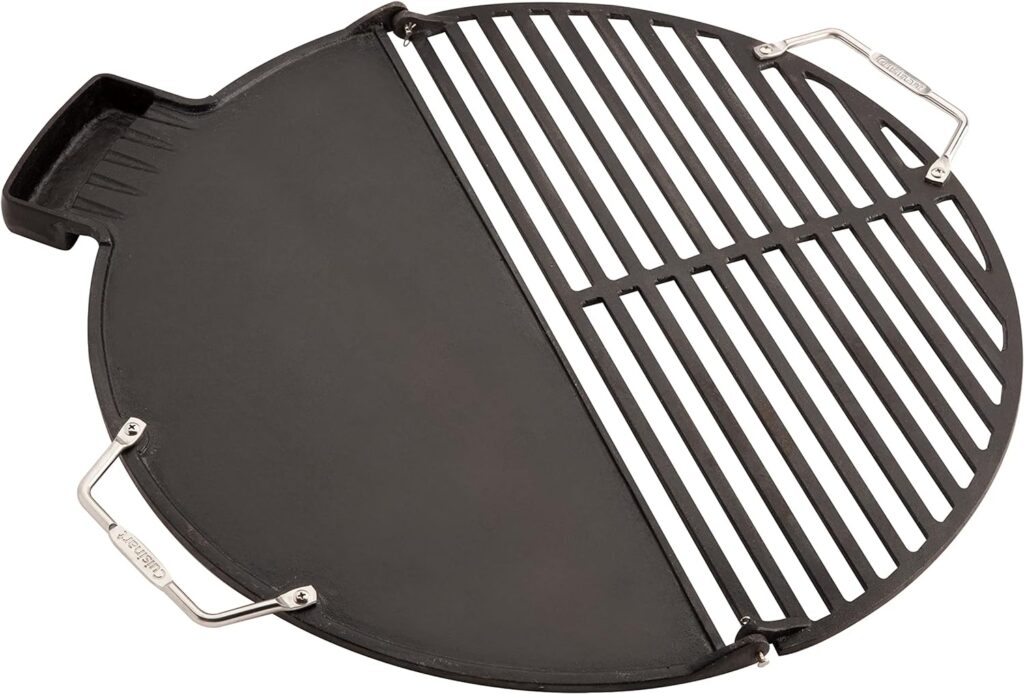 Cuisinart CHA-830 Cleanburn Fire Pit Griddle Grill Top, Pre-Seasoned Cast Iron