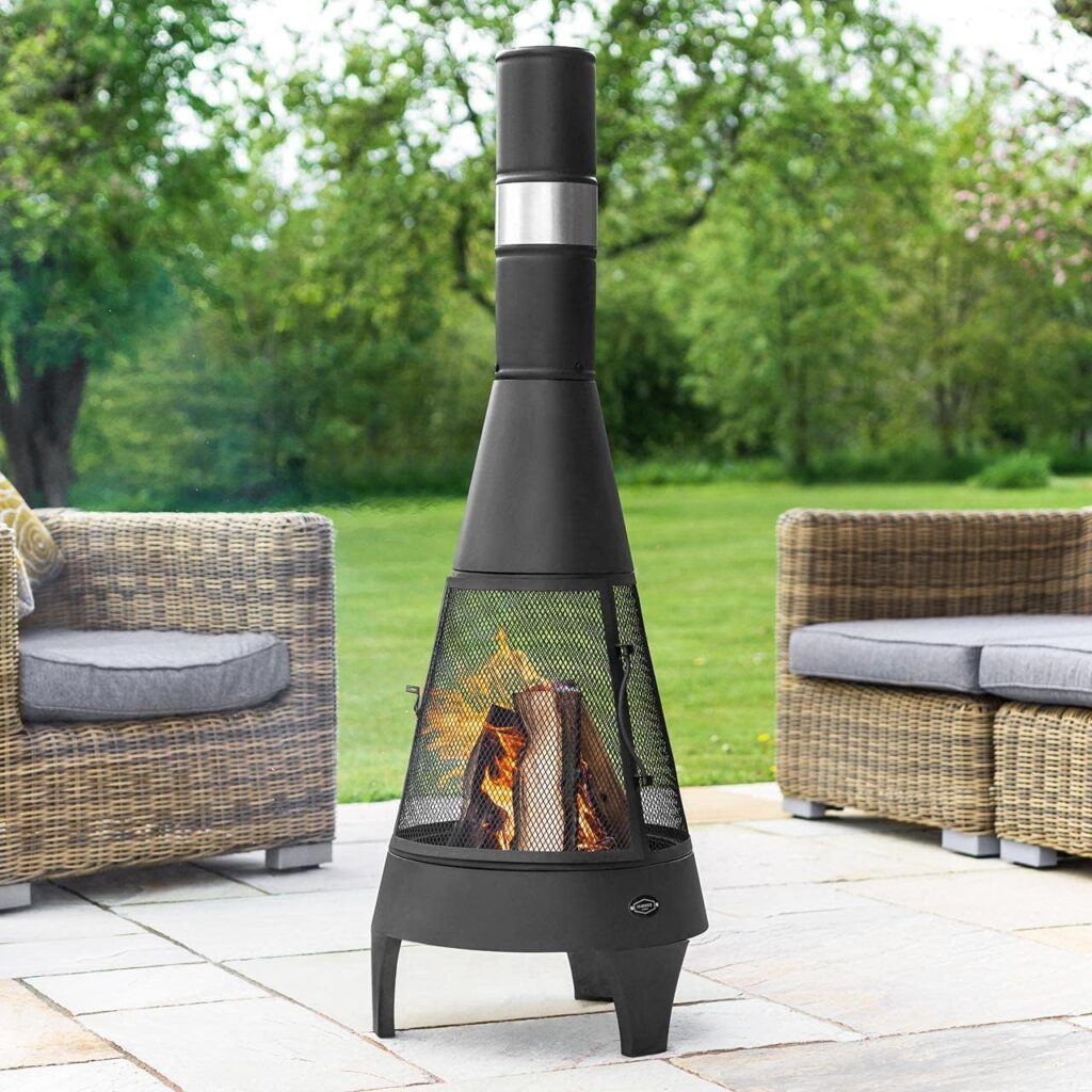 Harrier Chiminea Fire Pit: Modern Design for Outdoor Patios in Small, Medium, Large