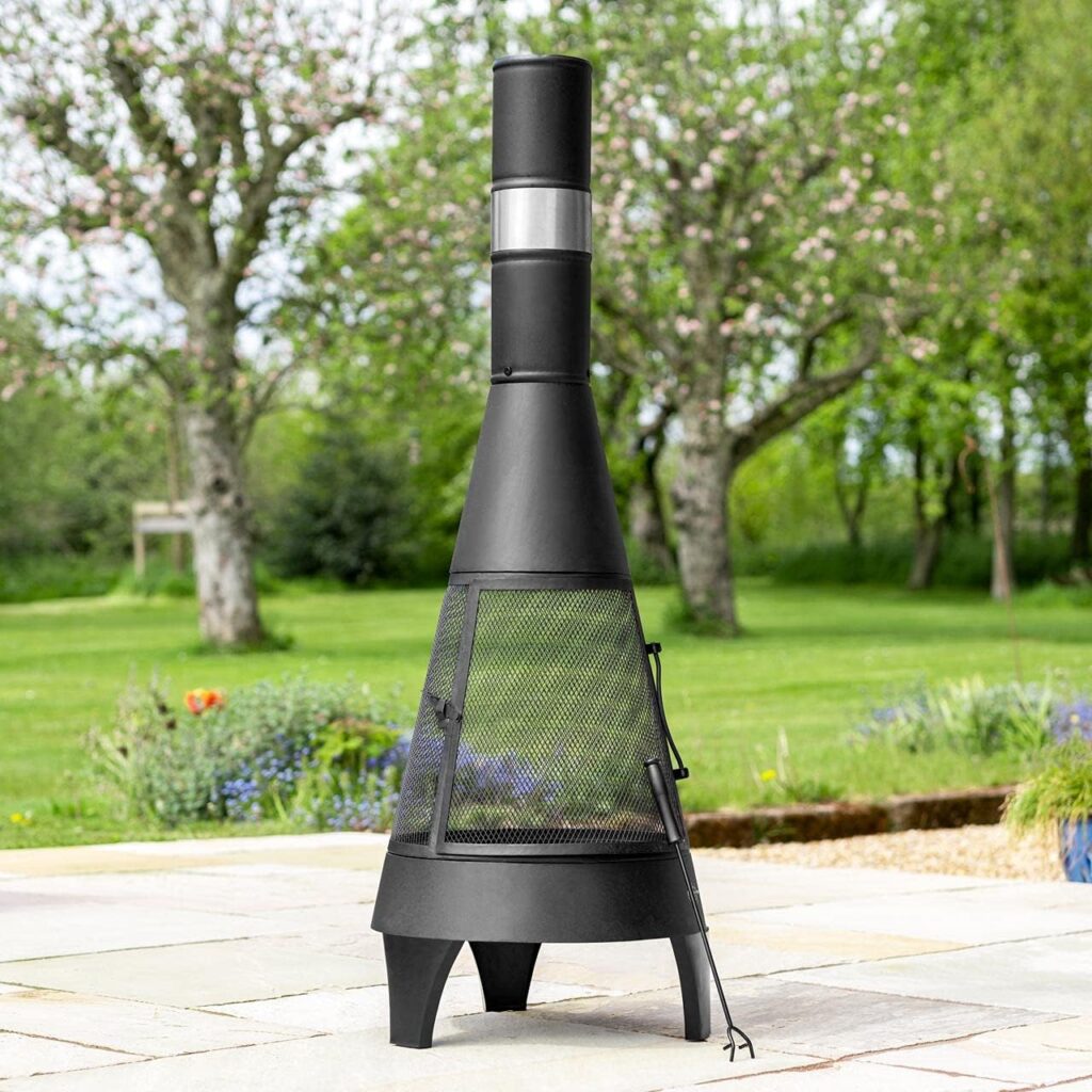 Harrier Chiminea Fire Pit: Modern Design for Outdoor Patios in Small, Medium, Large