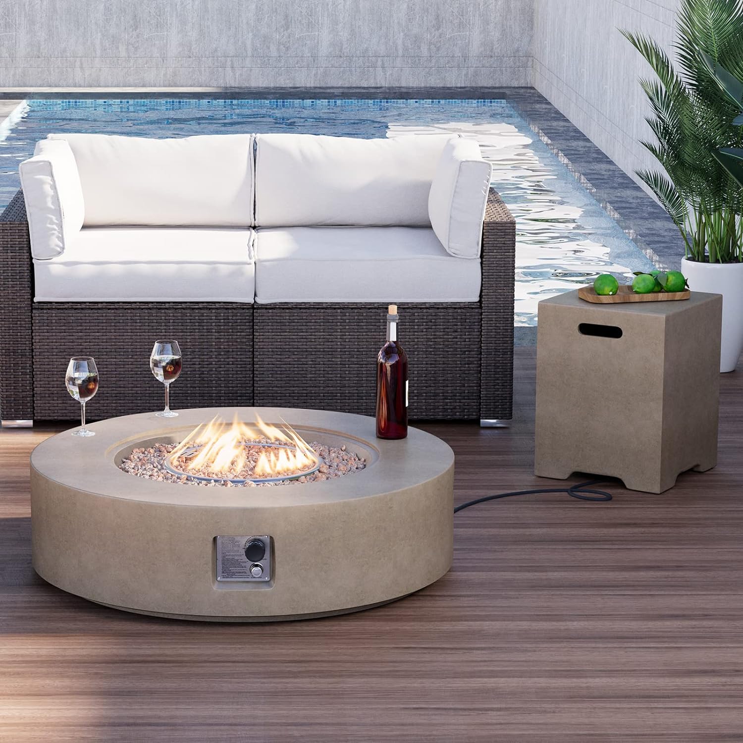 HOMPUS Outdoor Fire Pit Table Review