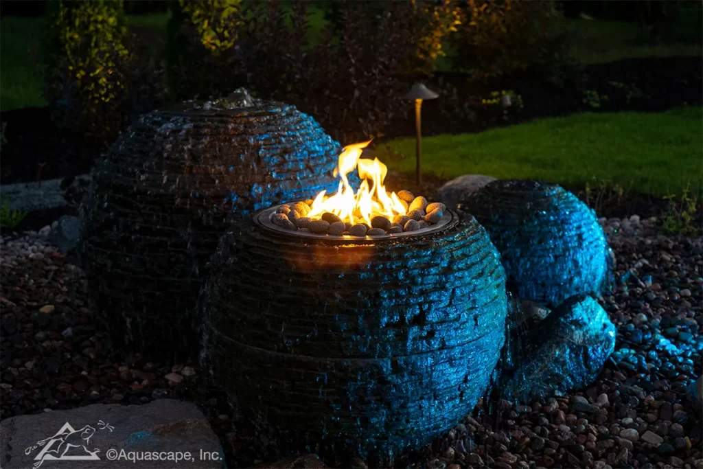 How Can I Incorporate A Fire Pit Into A Backyard Water Feature?