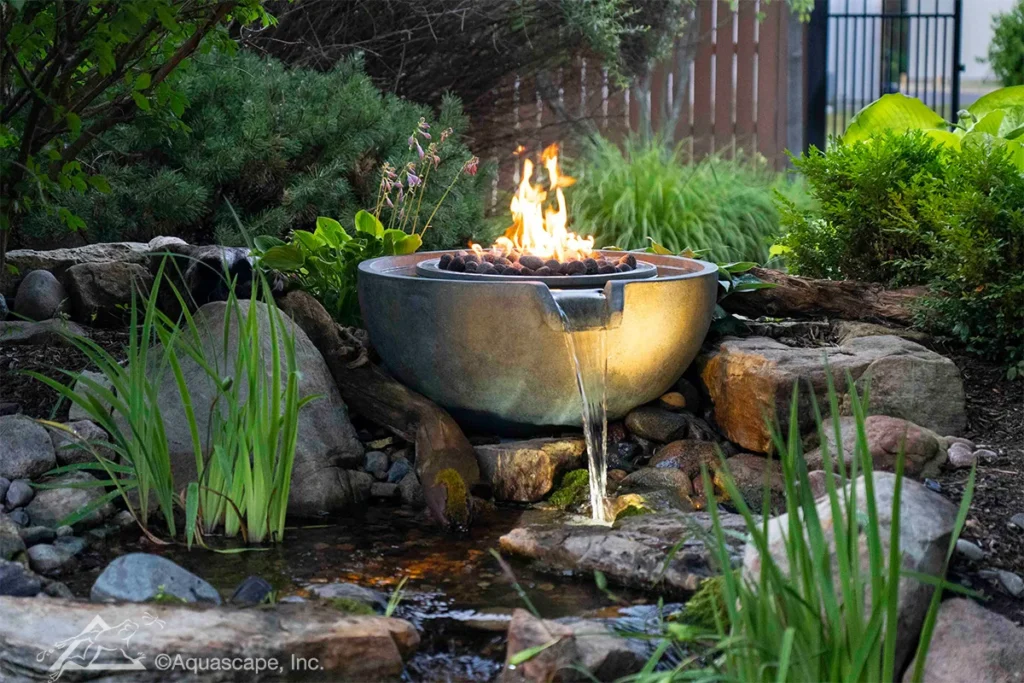 How Can I Incorporate A Fire Pit Into A Backyard Water Feature?