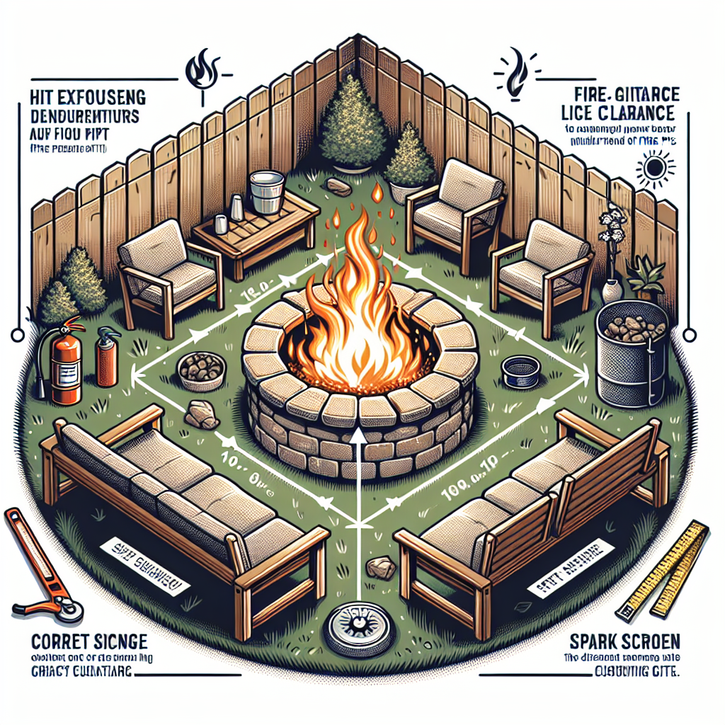 How Do I Calculate The Appropriate Clearance Distance For A Fire Pit?