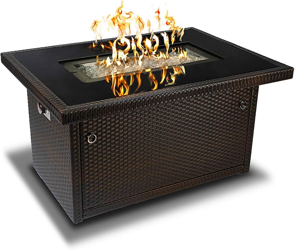 Outland Living Series 403-Espresso Brown Fire Table, Espresso Brown/50,000 BTU