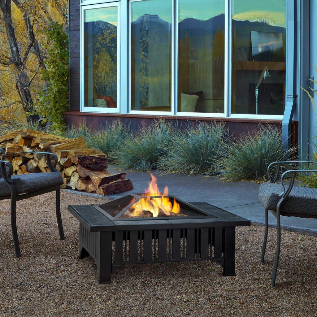 Real Flame Lafayette Wood Burning Fire Pit