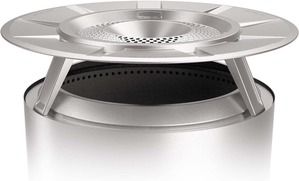 Solo Stove Yukon Heat Deflector, with 3 Detachable Legs, Accessory for Yukon Fire Pit, Captures and redirects Warmth, 304 Stainless Steel, (HxDia) 11 x 30 in, 10 lbs
