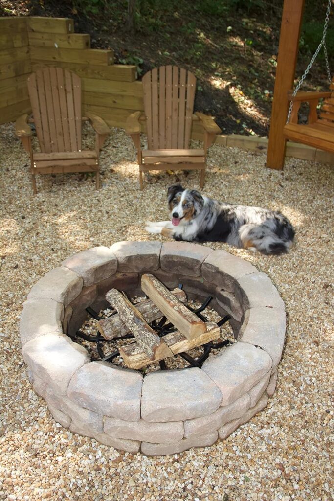 SteelFreak Wagon Wheel Firewood Grate for Fire Pit, Chiminea - Made in The USA (12 Inch)