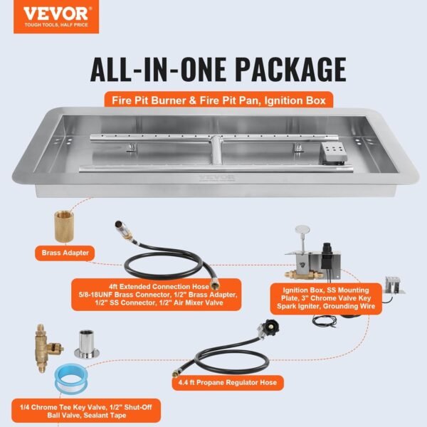 VEVOR 30 x 10 inch Fire Pit Pan Review - Fire Pit Focal