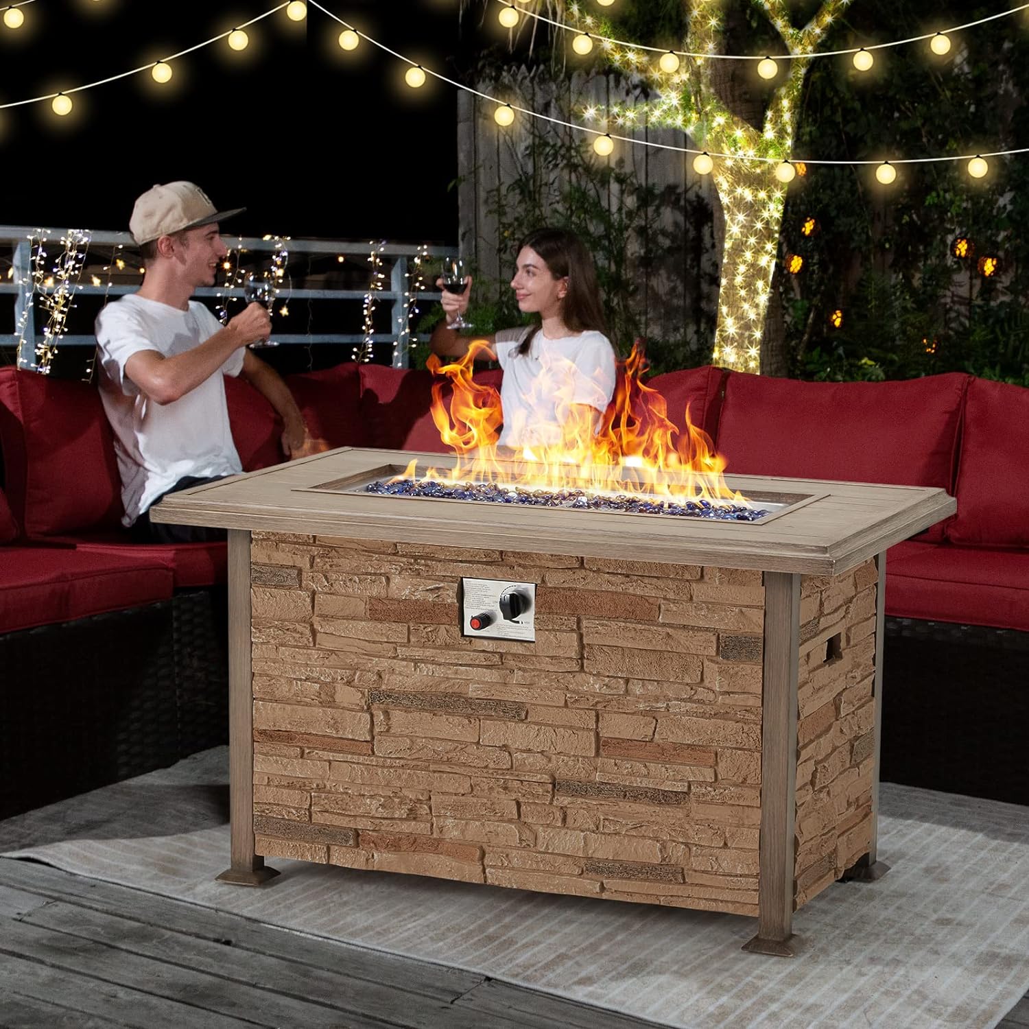 Vicluke Aluminum Fire Pit Table Review