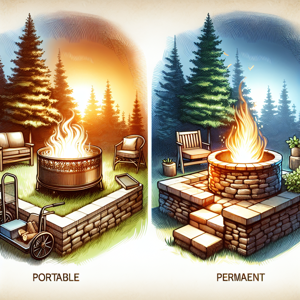 What Are The Pros And Cons Of A Portable Fire Pit Vs. A Permanent One?