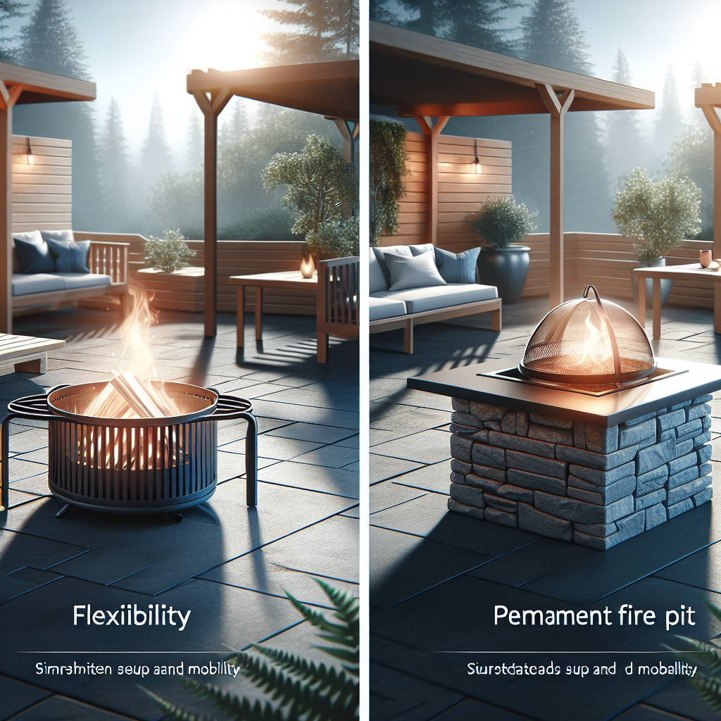 What Are The Pros And Cons Of A Portable Fire Pit Vs. A Permanent One?