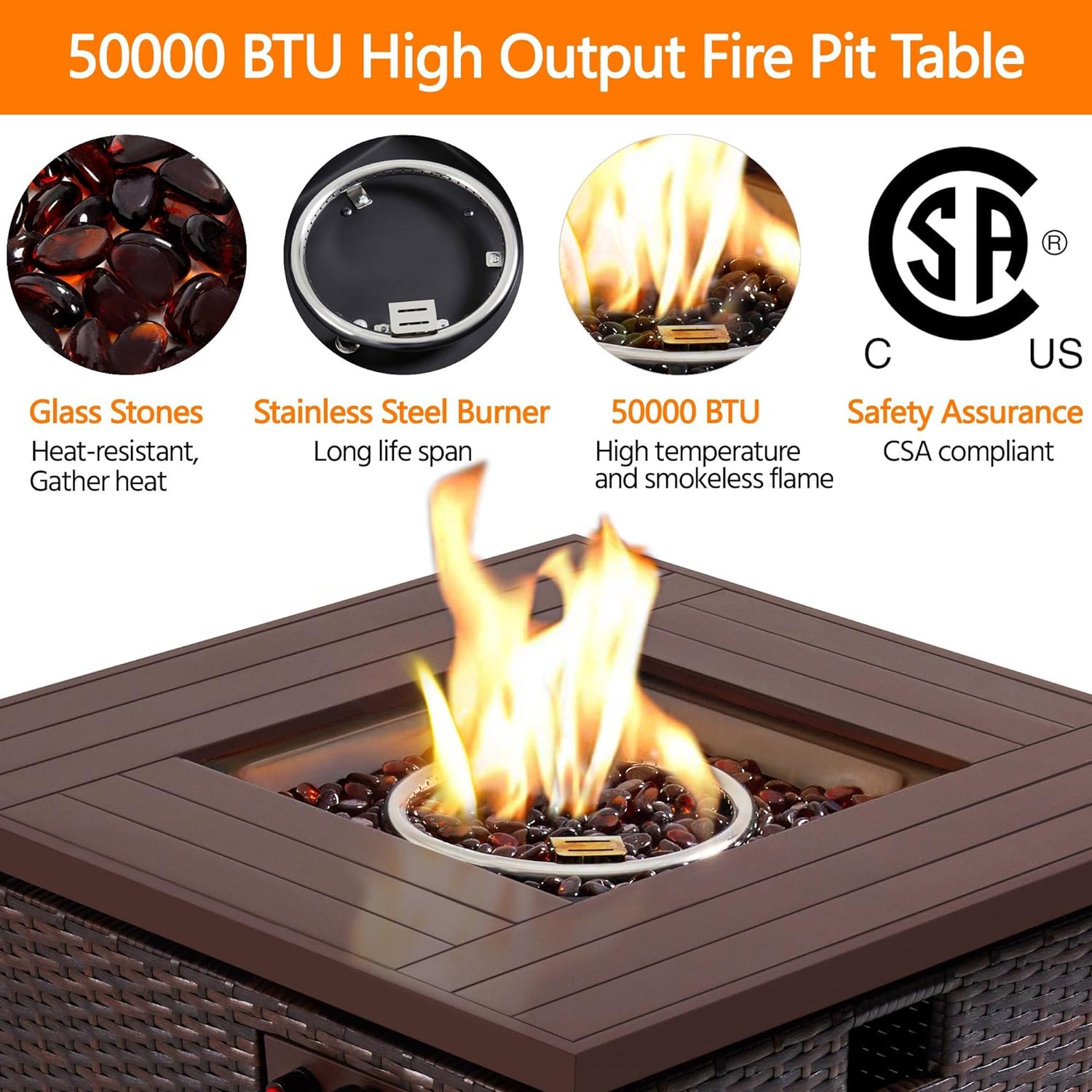 Yaheetech Fire Pit 28 in Propane Fire Pit Table Review