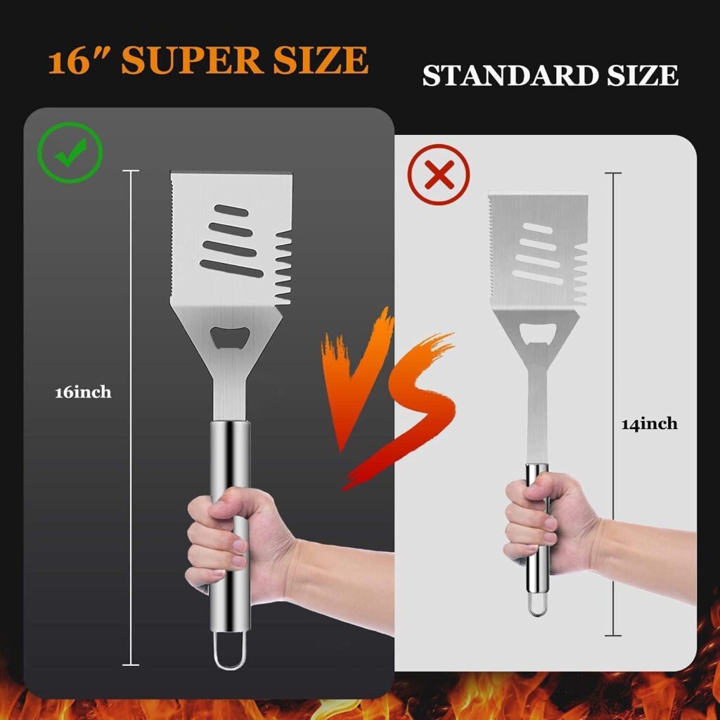 Grill Utensils Set,BBQ Grilling Accessories, Grill Set Gifts for Men Grill Tools, MUJUZE Barbeque with Apron, Stainless Steel Grill Kit Set Gifts for Men or Dad (Style 1)