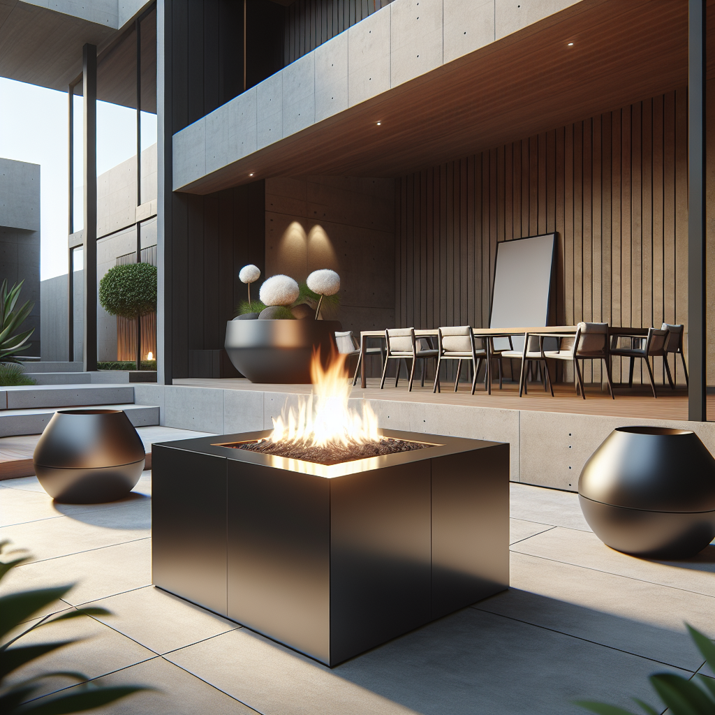 What Are The Best Fire Pit Options For A Contemporary Outdoor Design?