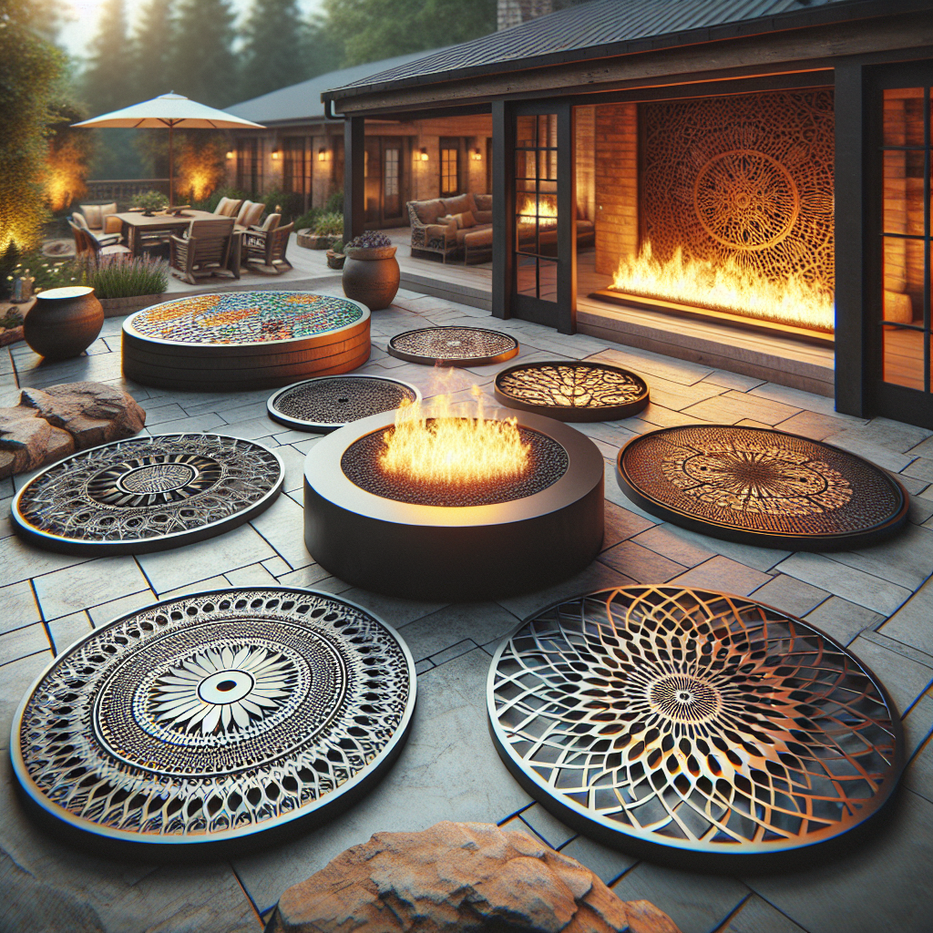 What Are The Options For Fire Pit Covers With Unique Designs?