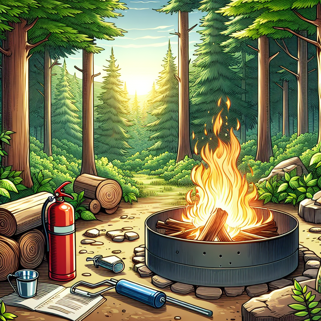 What Are The Safety Measures For Using A Wood-burning Fire Pit In A Forested Area?