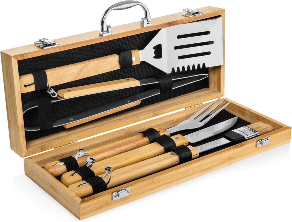 BBQ Toolset Box, Grill Accessaries Carrying Case, Grill Kit Case, Bamboo BBQ Utensil, Barbeque Uttensil, Barbecue Utensil, Barbecue Accessaries, BBQ Accessaries, 2023