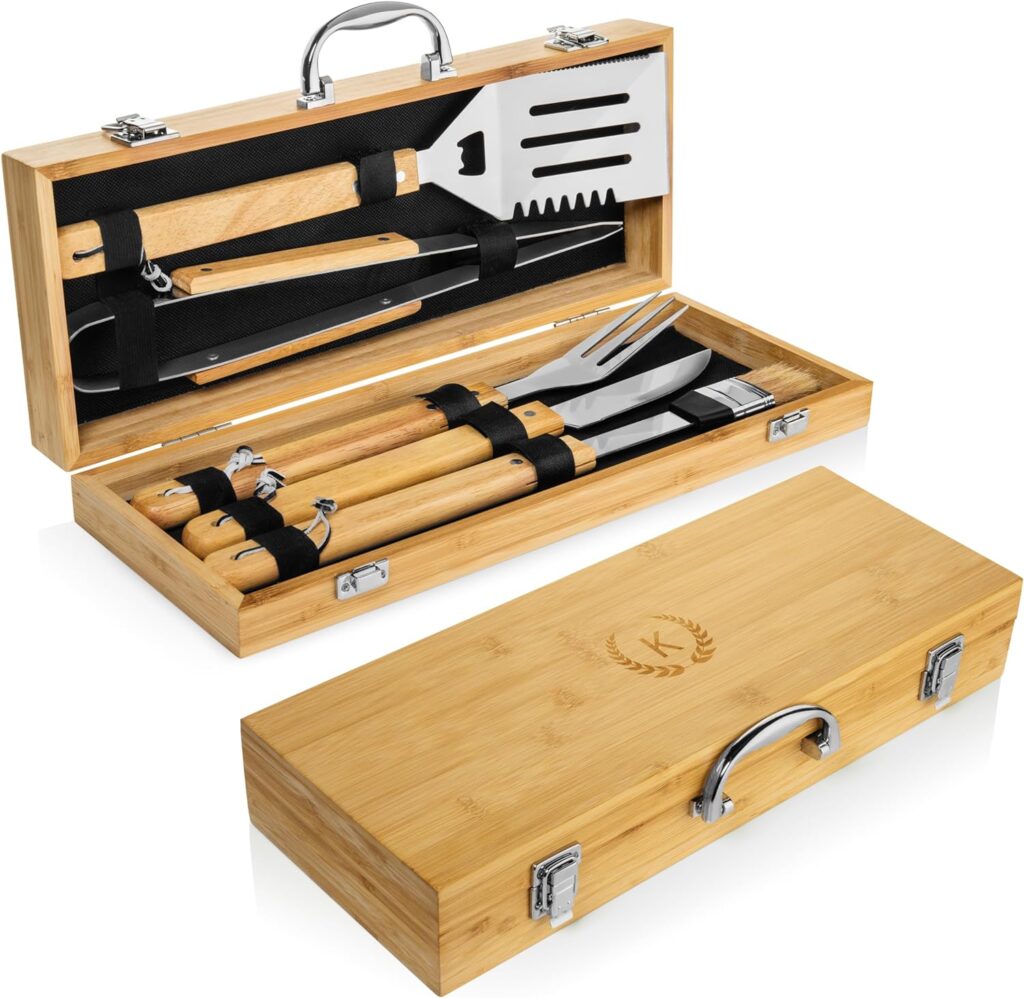 BBQ Toolset Box, Grill Accessaries Carrying Case, Grill Kit Case, Bamboo BBQ Utensil, Barbeque Uttensil, Barbecue Utensil, Barbecue Accessaries, BBQ Accessaries, 2023