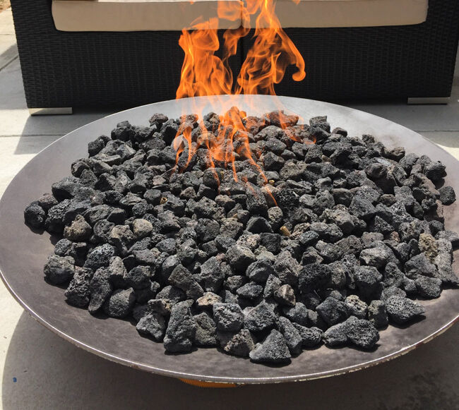 Can I Use Lava Rocks In A Propane Fire Pit Instead Of Ceramic Logs?