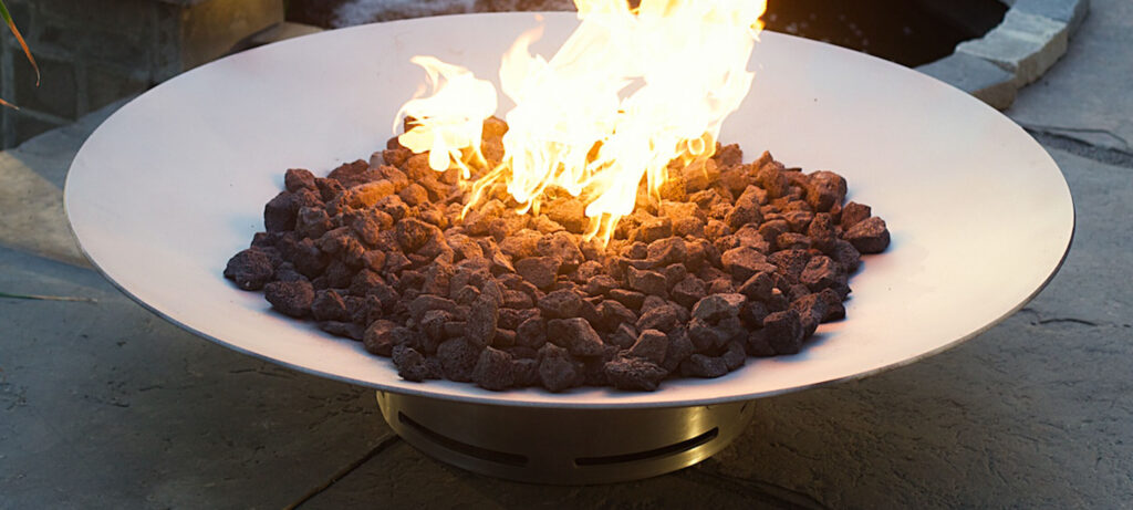 Can I Use Lava Rocks In A Propane Fire Pit Instead Of Ceramic Logs?