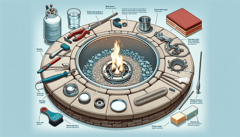 How Do I Clean And Maintain The Burner System Of A Propane Fire Pit?