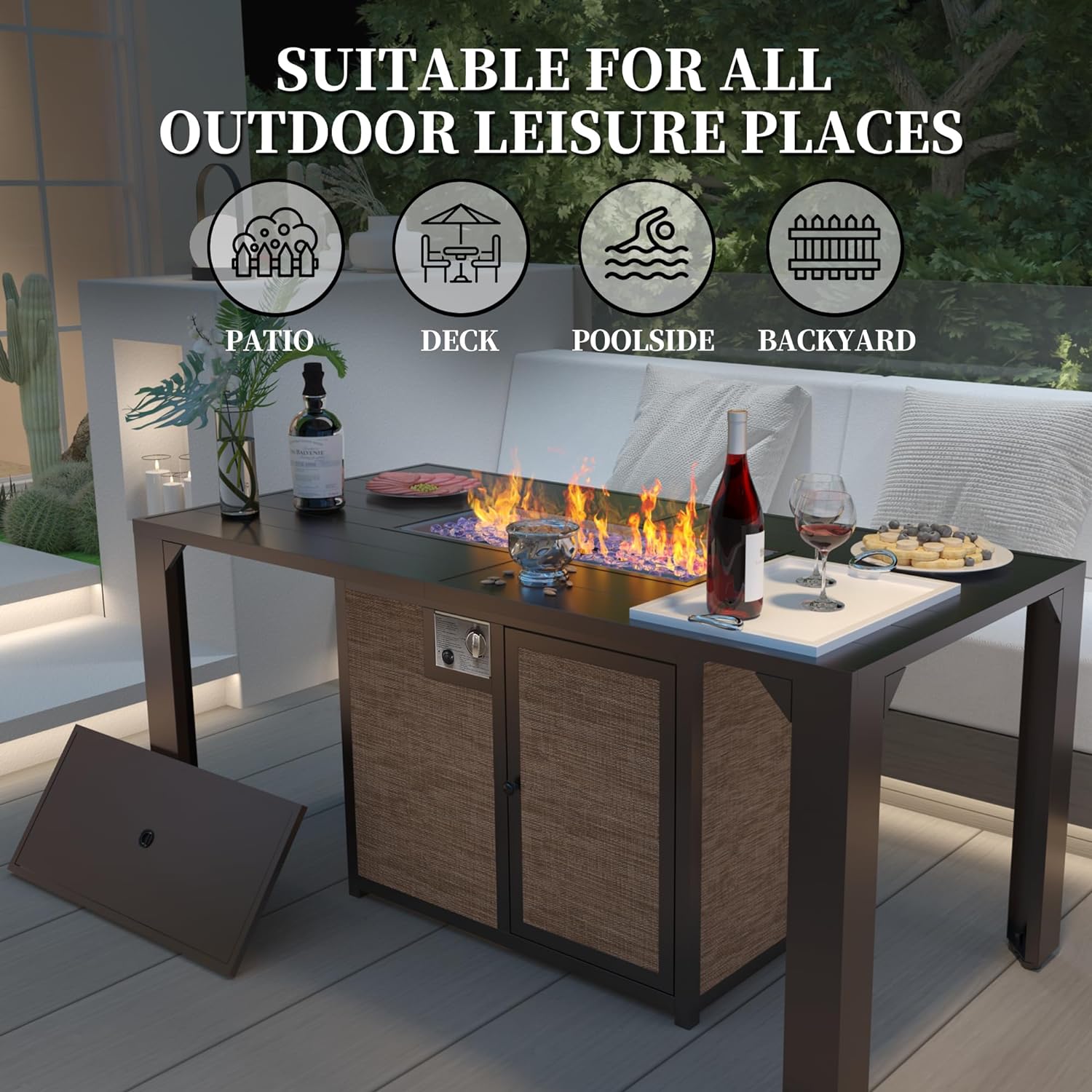 Pizzello Outdoor Fire Pit Dining Table Review