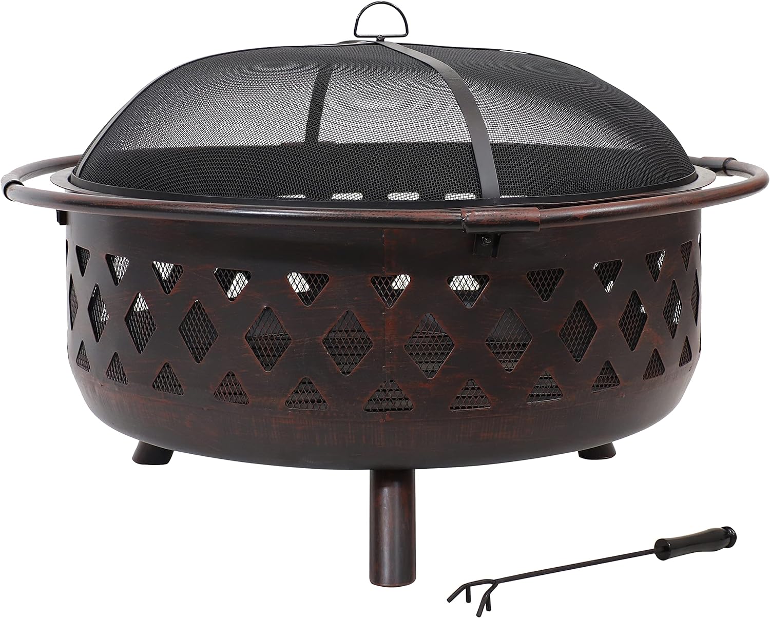 Bronze Crossweave Wood-Burning Fire Pit Review