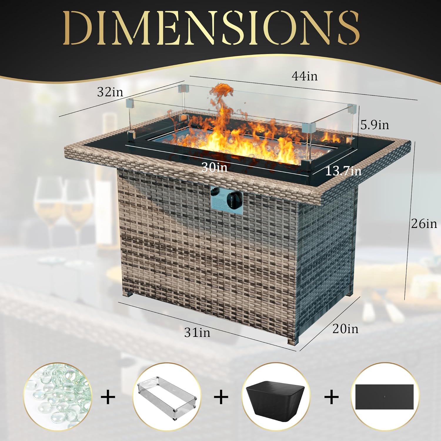 Yoyomax 44-Inch Fire Pit Table Review