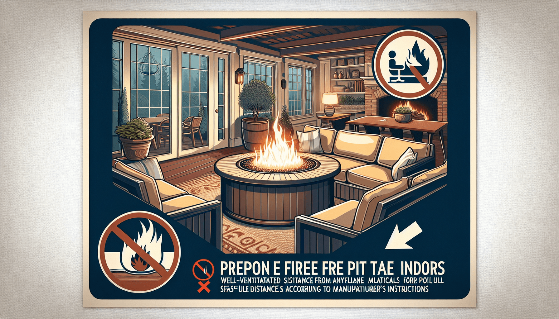 What Are The Safety Guidelines For Using Propane Fire Pit Tables Indoors?
