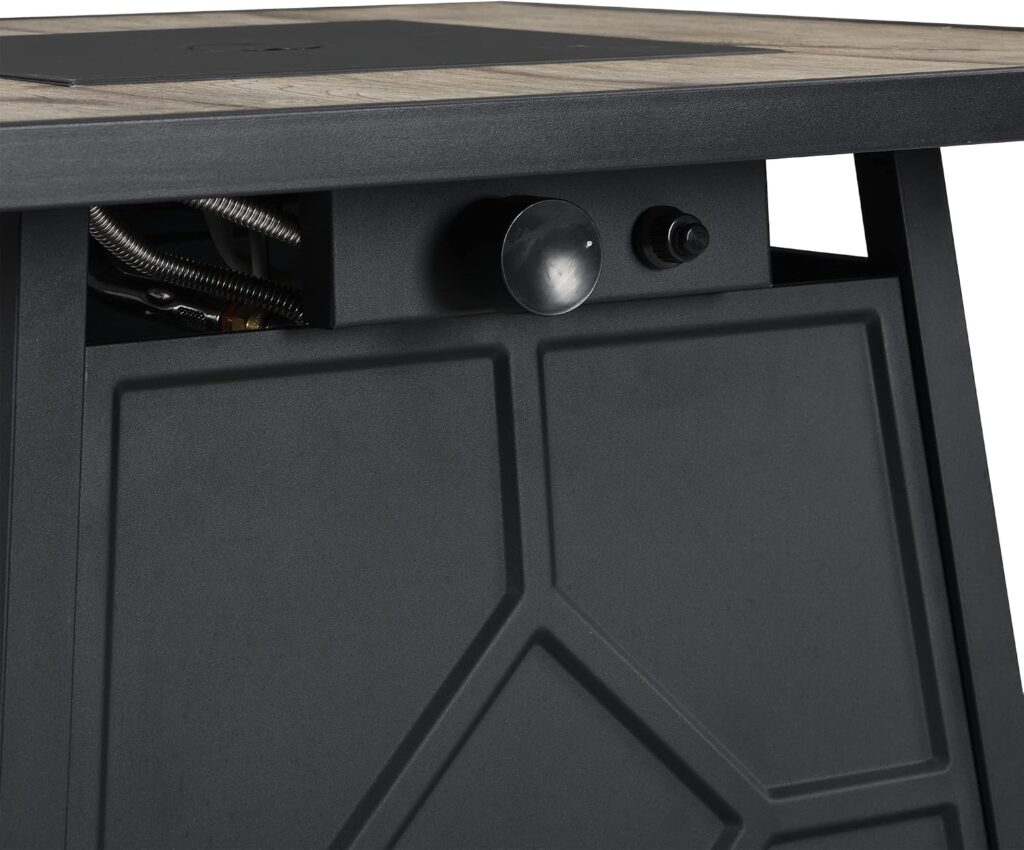 CASAINC Outdoor Fire Table Gas Fire Pit Inch Auto-Ignition Propane Fire Pit Table, 40,000 BTU Firepit with CeramicTile Tabletop, Lid and Lava Rock, Waterproof Cover, CSA Certification-Gray CASAINC Outdoor Fire Table Gas Fire Pit Inch Auto-Ignition Propane Fire Pit Table, 40,000 BTU Firepit with CeramicTile Tabletop, Lid and Lava Rock, Waterproof Cover, CSA Certification-Gray