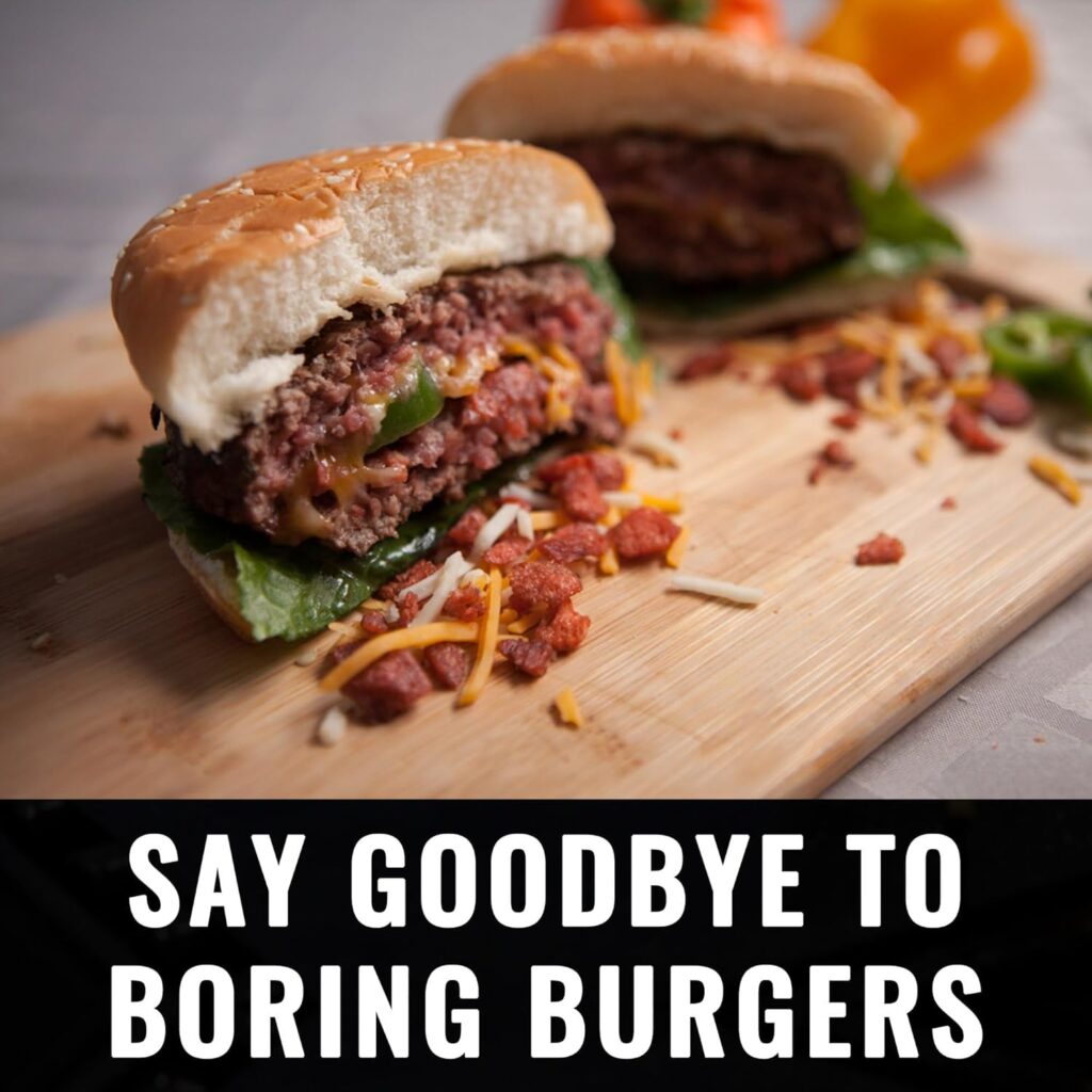 Grillaholics Stuffed Burger Press and Recipe eBook - Extended Warranty - Burger Stuffer  Hamburger Patty Maker - The Perfect Grilling Gift  Stocking Stuffer