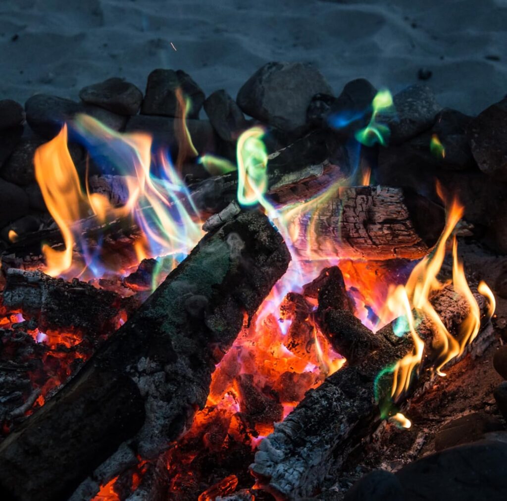 Mystical Fire Color Changing Packets Fire Pits Campfire Enchanted Multi-Color Magical Fun for Indoor Fireplace or Outdoor Use 0.882 Ounces Pack