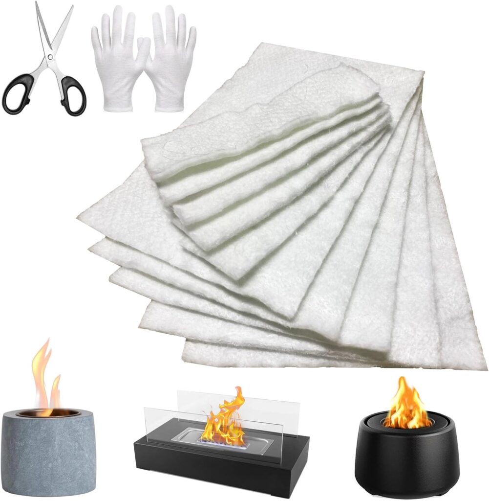 Tabletop Fire Pit Ceramic Wool Wick for ROZATO, EDELFELD, Roundfire, Colsen, Flammtal Tabletop Firepit to Extend Burning Time, Sponge Cotton Core for Ethanol Tabletop Fires PCS Tabletop Fire Pit Ceramic Wool Wick for ROZATO, EDELFELD, Roundfire, Colsen, Flammtal Tabletop Firepit to Extend Burning Time, Sponge Cotton Core for Ethanol Tabletop Fires PCS
