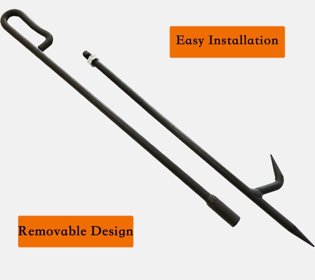 Fire Poker for Fire Pit. Inc Lb Heavy Duty Fireplace Poker Made of Diameter 0.47 Inc Solid Steel. Upgraded Campfire Poker for Fireplace, Camping, Fire Pit, Wood Stove, Outdoor Indoor Use.