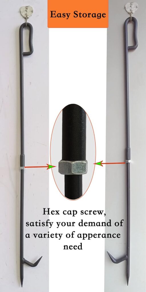 Fire Poker for Fire Pit. Inc Lb Heavy Duty Fireplace Poker Made of Diameter 0.47 Inc Solid Steel. Upgraded Campfire Poker for Fireplace, Camping, Fire Pit, Wood Stove, Outdoor Indoor Use.