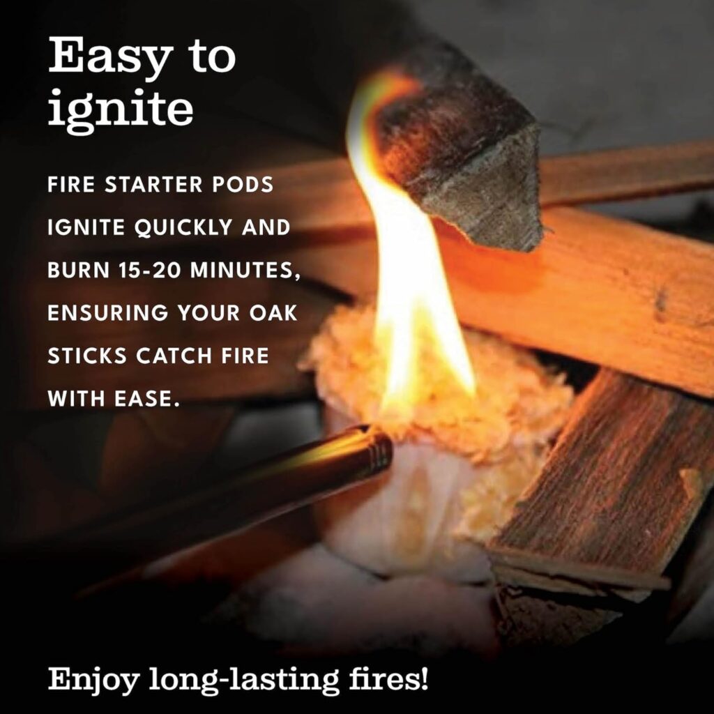Superior Trading Oak Mini Fire Wood w/Fire Starter Pods, Winter Fireplace Starter, Wood Stove, USDA Cert 4-5” Kiln Dried Firewood, USA Made, 10-11 lbs. Superior Trading Oak Mini Fire Wood w/Fire Starter Pods, Winter Fireplace Starter, Wood Stove, USDA Cert 4-5” Kiln Dried Firewood, USA Made, 10-11 lbs.